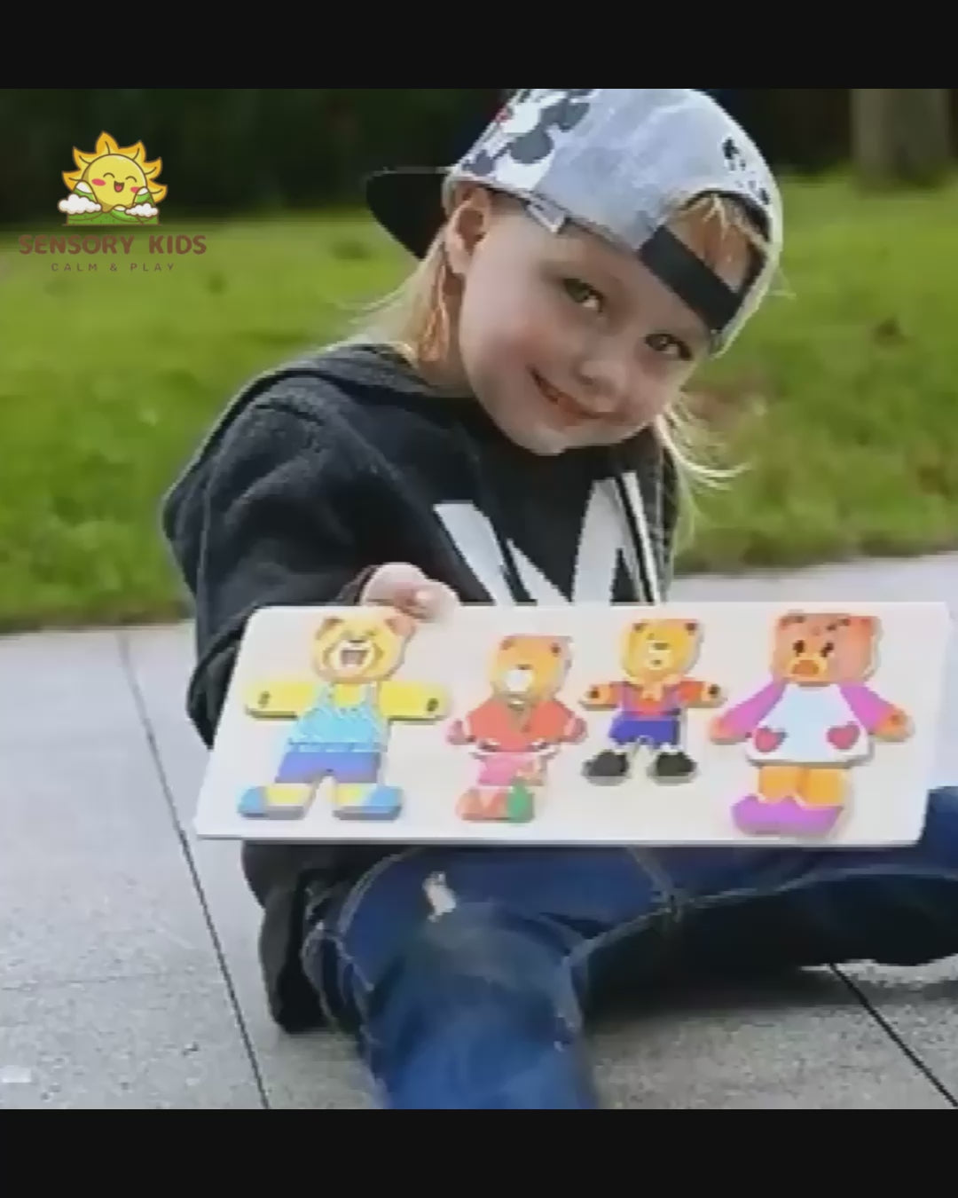 Rompecabezas de madera Montessori con animales para niños - Juguete educativo para bebés y niños