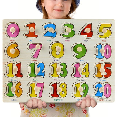 Fidtoy Wooden Vehicle Puzzle for Toddlers – Educational Learning Toy