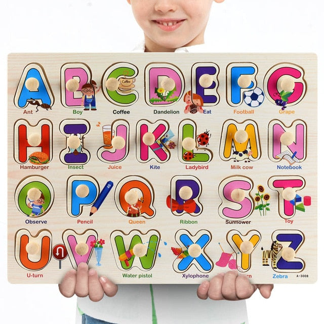 Fidtoy Wooden Vehicle Puzzle for Toddlers – Educational Learning Toy