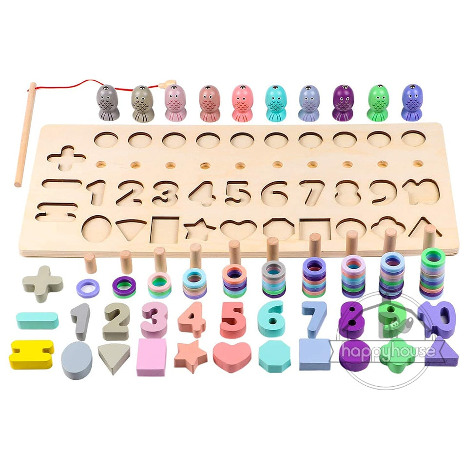 Fidtoy Montessori Educational Wooden Toys for Kids