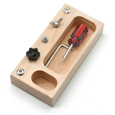 Fidtoy Montessori Screwdriver Busy Board for Toddlers – Fine Motor Skill Toy