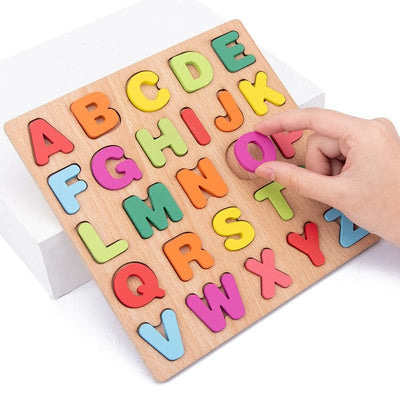 Fidtoy Tablero de Alfabeto de Madera Montessori