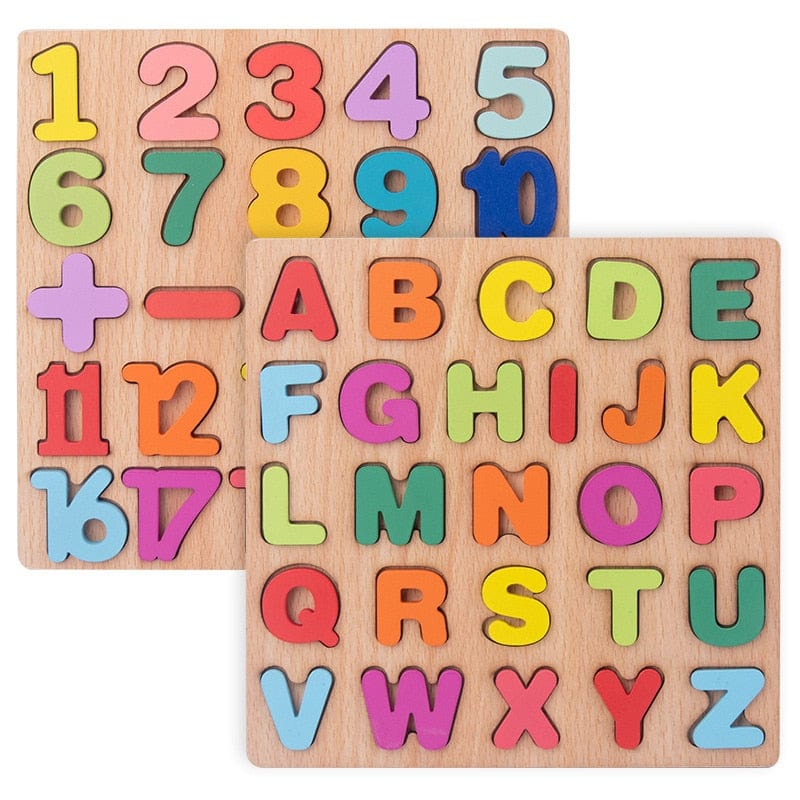 Fidtoy Tablero de Alfabeto de Madera Montessori