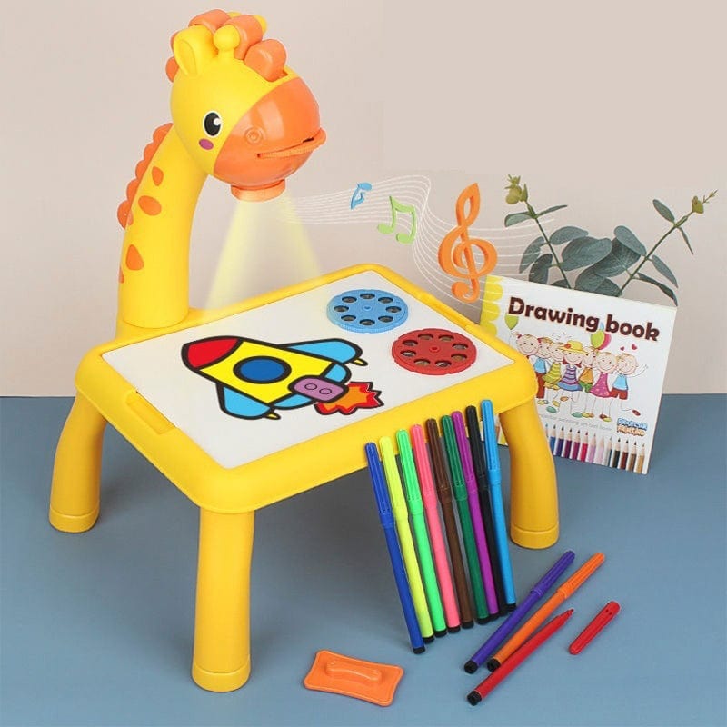 Table à dessin Montessori avec projecteur