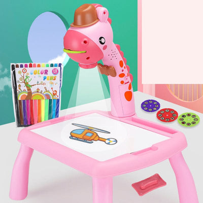 Table à dessin Montessori avec projecteur