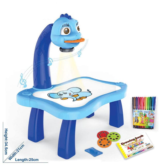 Table à dessin Montessori avec projecteur