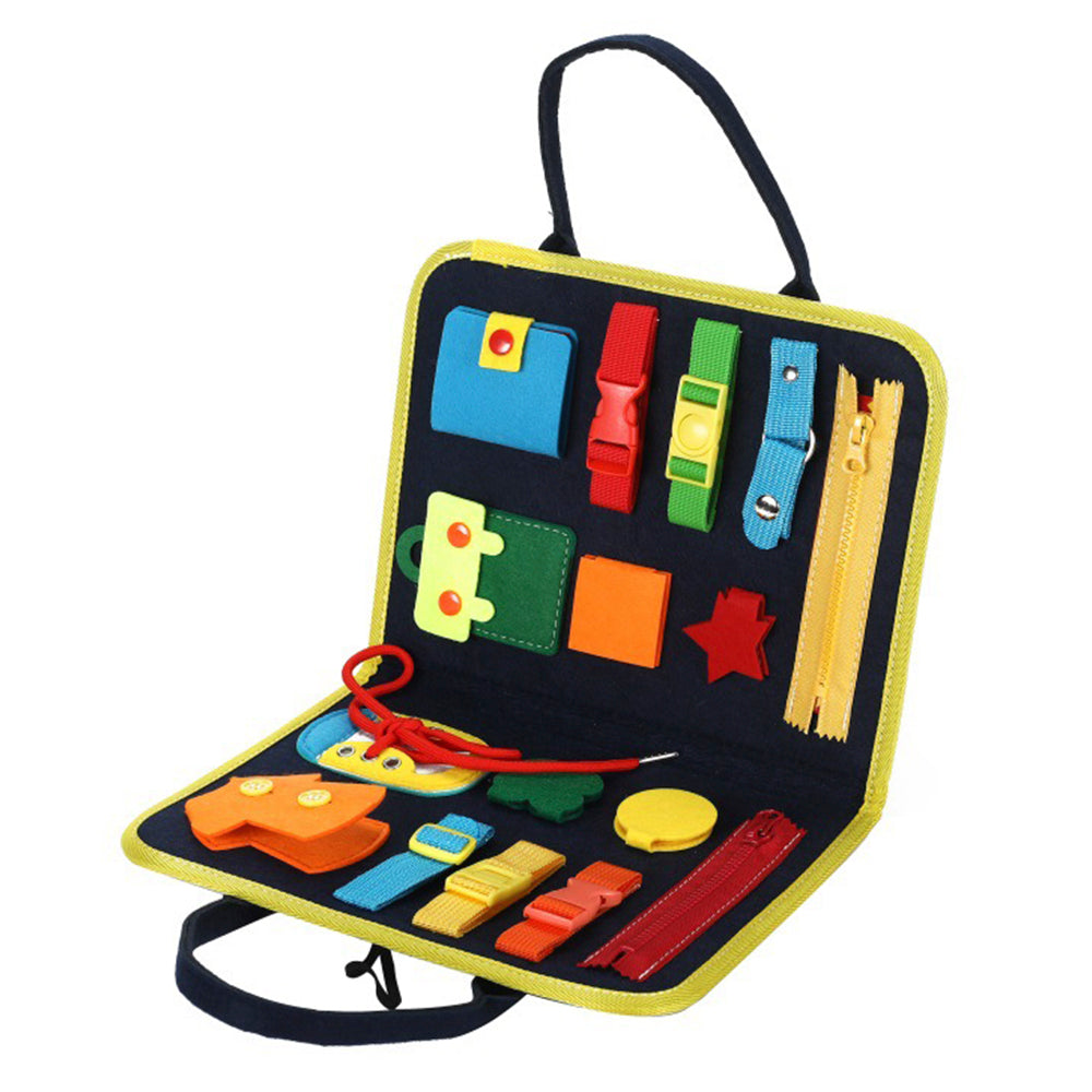 Tablero de actividades portátil Montessori