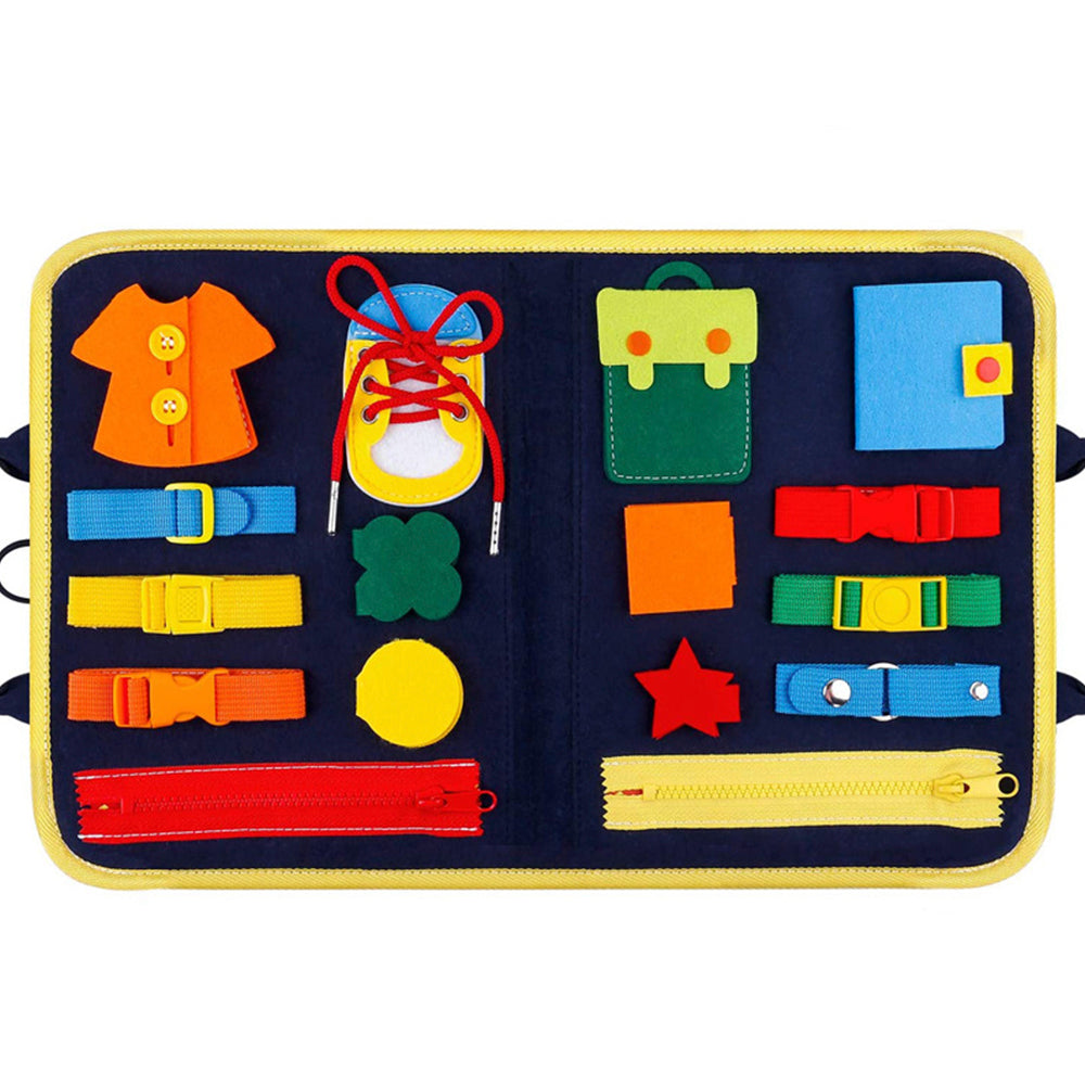 Tablero de actividades portátil Montessori