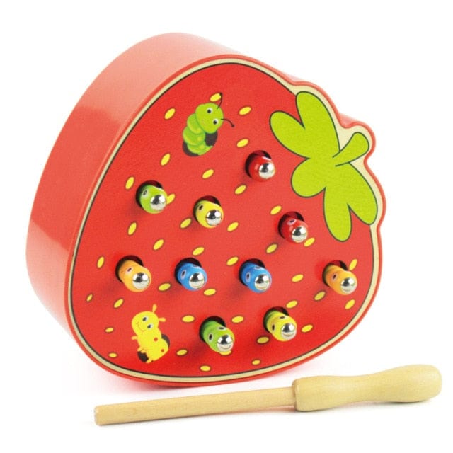 Kids Montessori Catch Worm Game