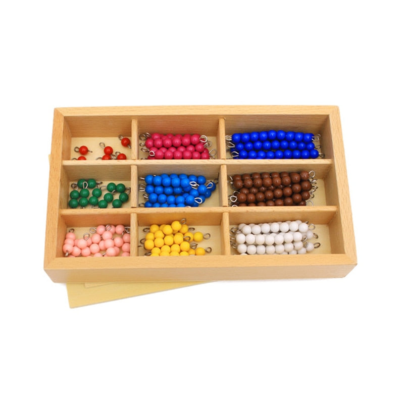 Fidtoy Montessori Colored Bead Box Multiplication Math Toy