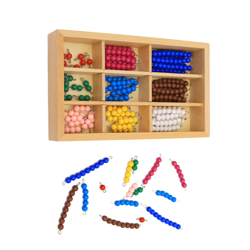 Fidtoy Montessori Colored Bead Box Multiplication Math Toy