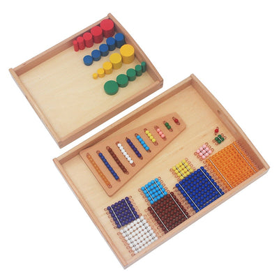 Fidtoy Montessori Wooden Tray Presentation Material