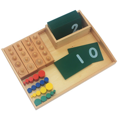 Fidtoy Montessori Wooden Tray Presentation Material