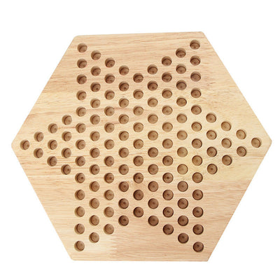 Fidtoy Chinese Checkers Wooden Strategy Board Game