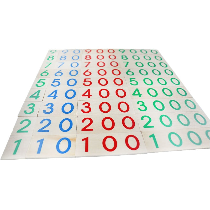 Fidtoy Decimal System Number Cards Montessori Math Toy