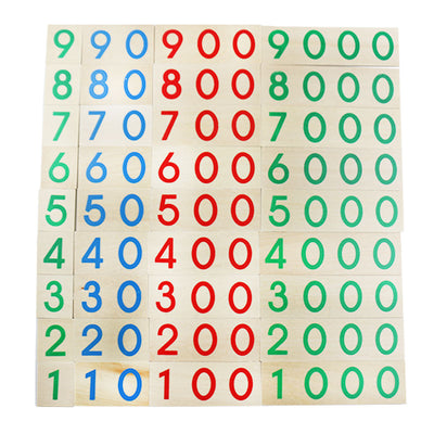 Fidtoy Decimal System Number Cards Montessori Math Toy