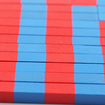 Fidtoy Number Rods Wooden Montessori Math Material for Kids 3+