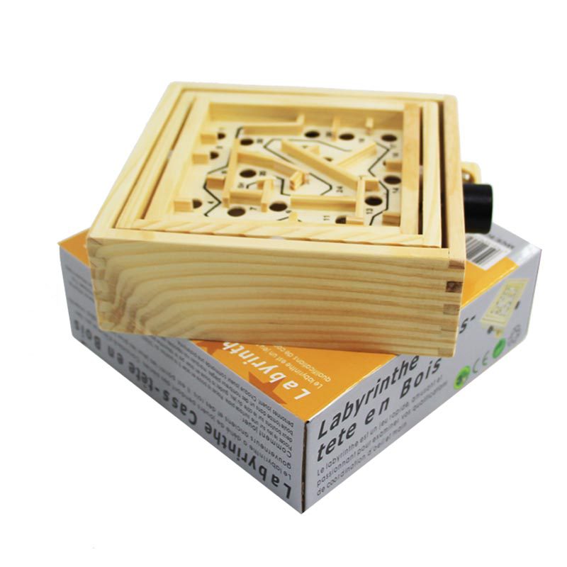 Juego de laberinto de madera Fidtoy para niños