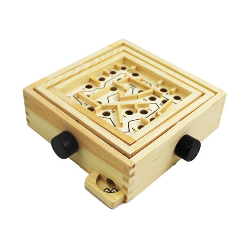 Juego de laberinto de madera Fidtoy para niños
