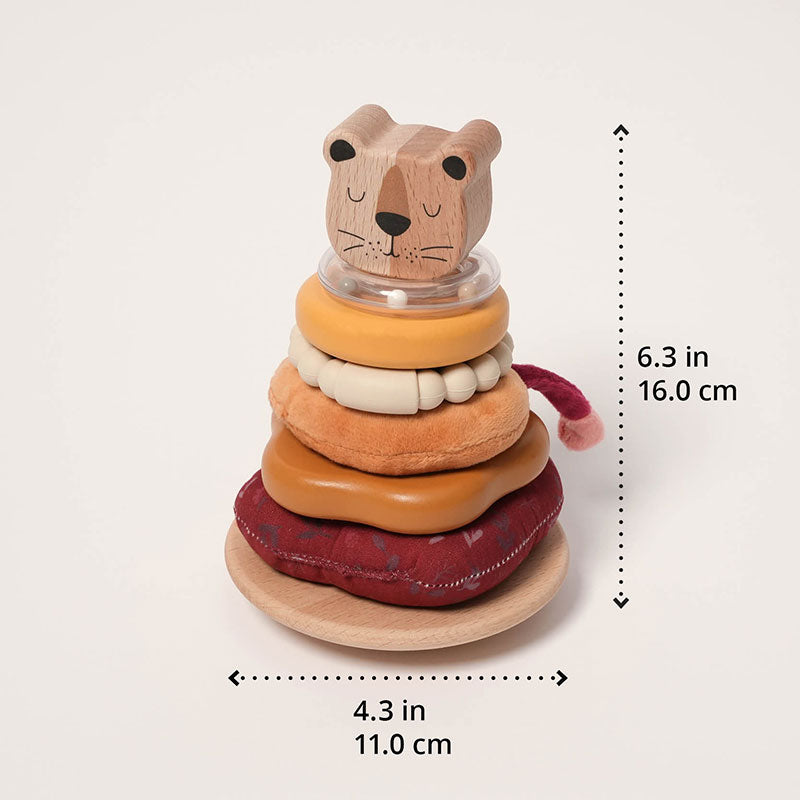 Fidtoy Jeu de Construction Petit Lion pour Bébés 6 Mois et Plus