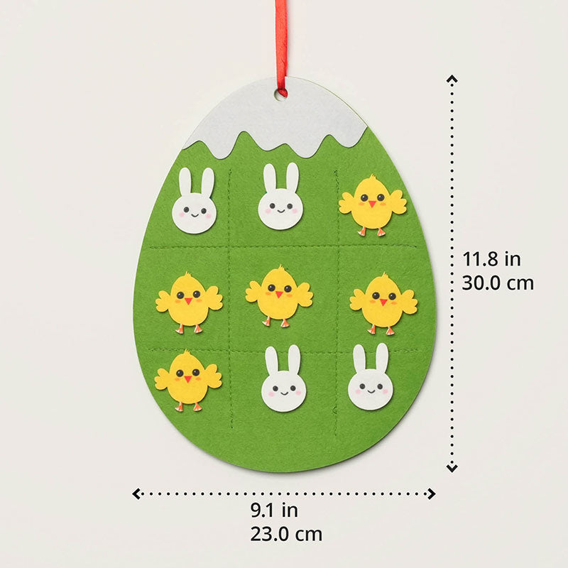 Fidtoy Felt Bunny Wall Activity Toy for Kids 1+ Easter Decor