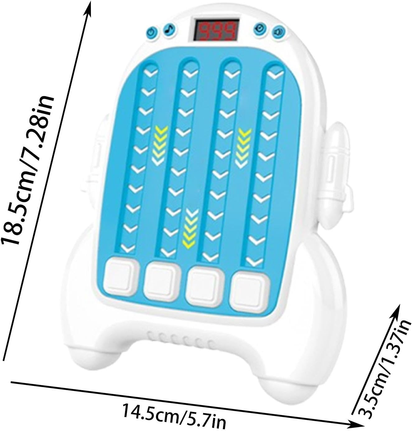 Fidtoy Quick Push Rhythm Finger Pressing Game Machine for Kids Concentration Training Hand Speed Reflex Challenge Toy