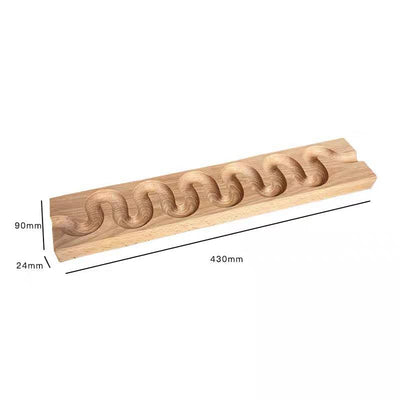 Canicas de madera Carrera ZigZag Tablero Constructor de circuitos
