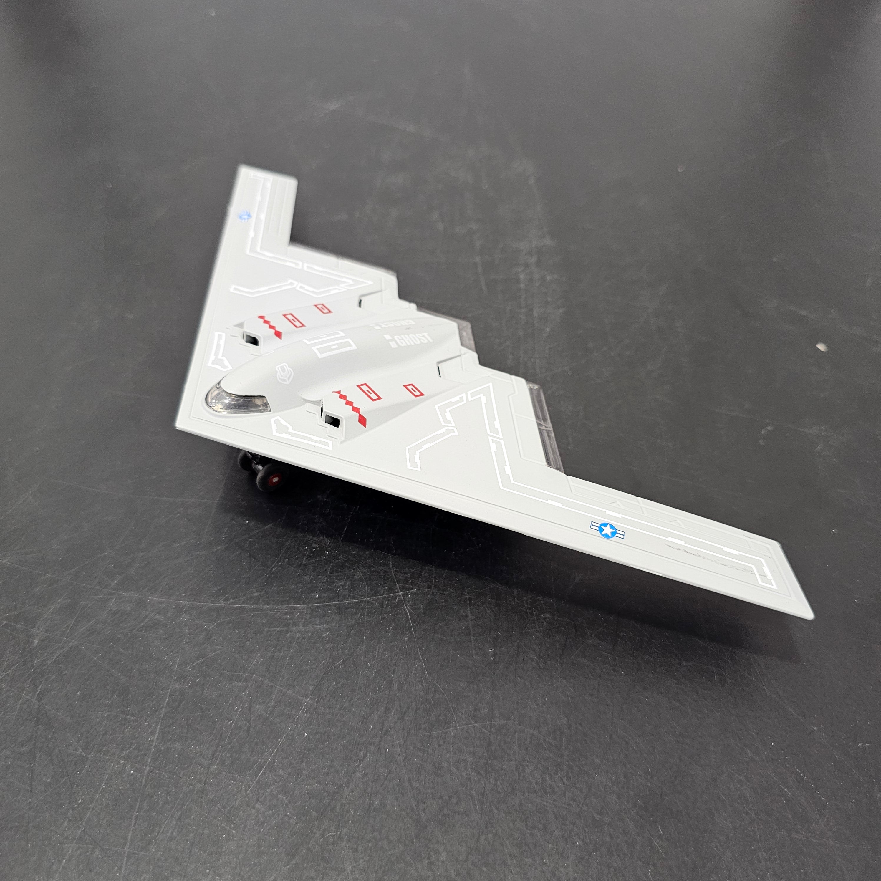 Avión de combate de juguete – Modelo de bombardero furtivo B-2 Ghost para niños | Avión militar de metal fundido a presión – Bacha Toys