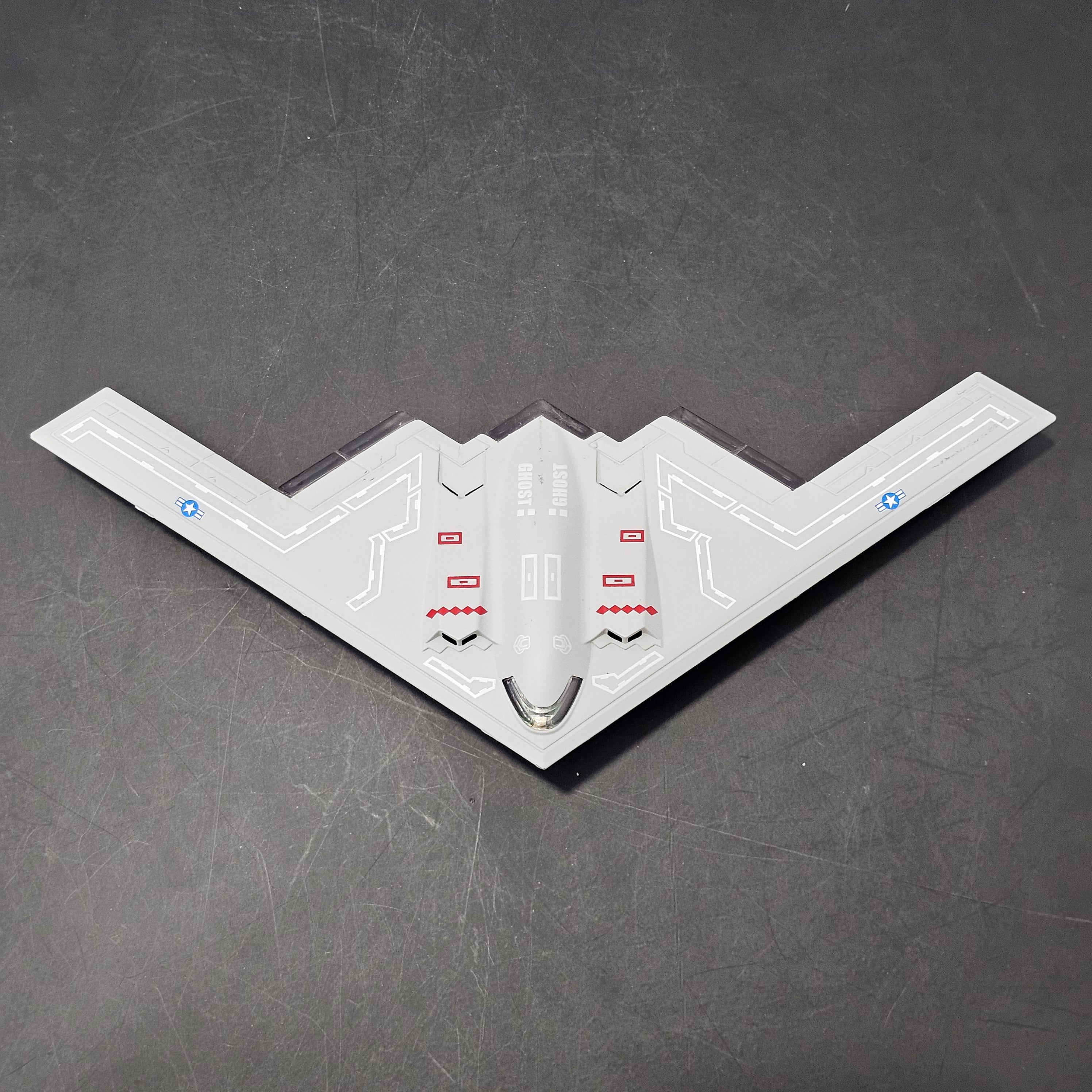 Avión de combate de juguete – Modelo de bombardero furtivo B-2 Ghost para niños | Avión militar de metal fundido a presión – Bacha Toys