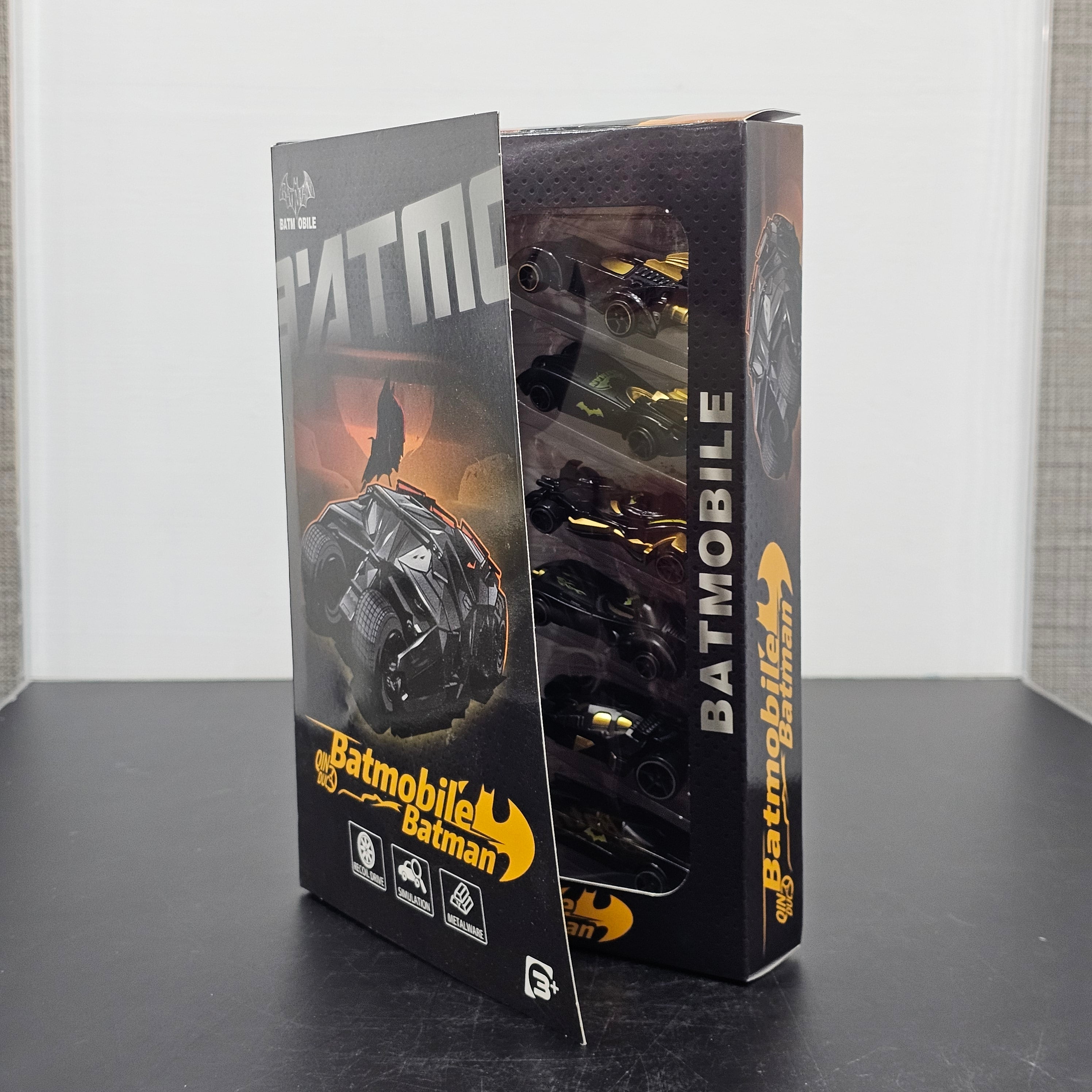 Set de coches de Batman de metal fundido a presión – 12 piezas | Colección de coches de juguete de superhéroes para niños | Bacha Toys
