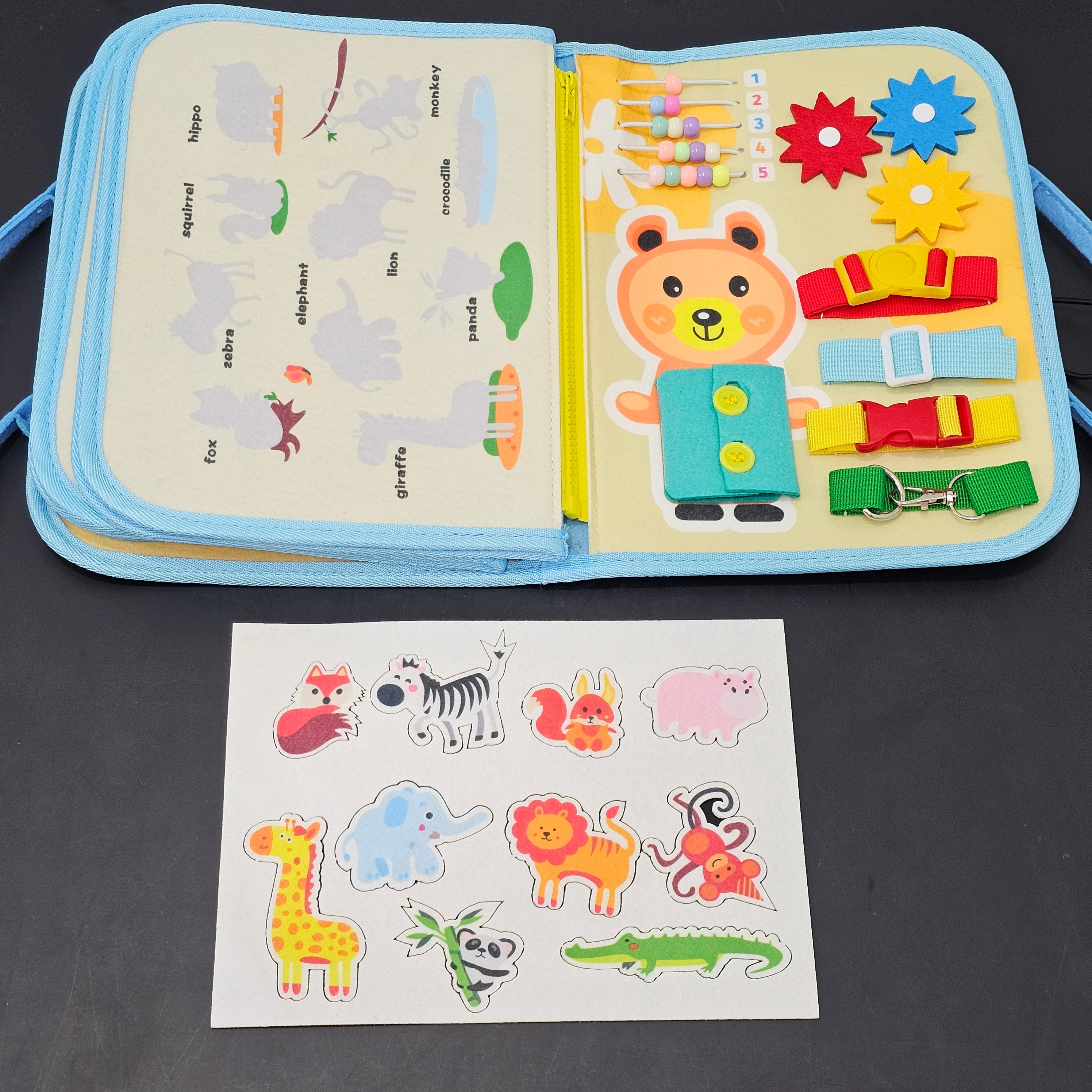 Libro Sensorial para Niños – Juguete de Aprendizaje con Actividades Interactivas | Bacha Toys