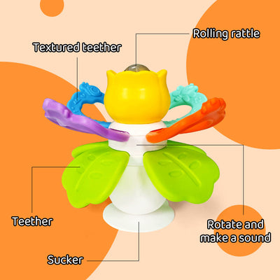 Hochet pour bébé – Éveil visuel, tactile et auditif | Bacha Toys