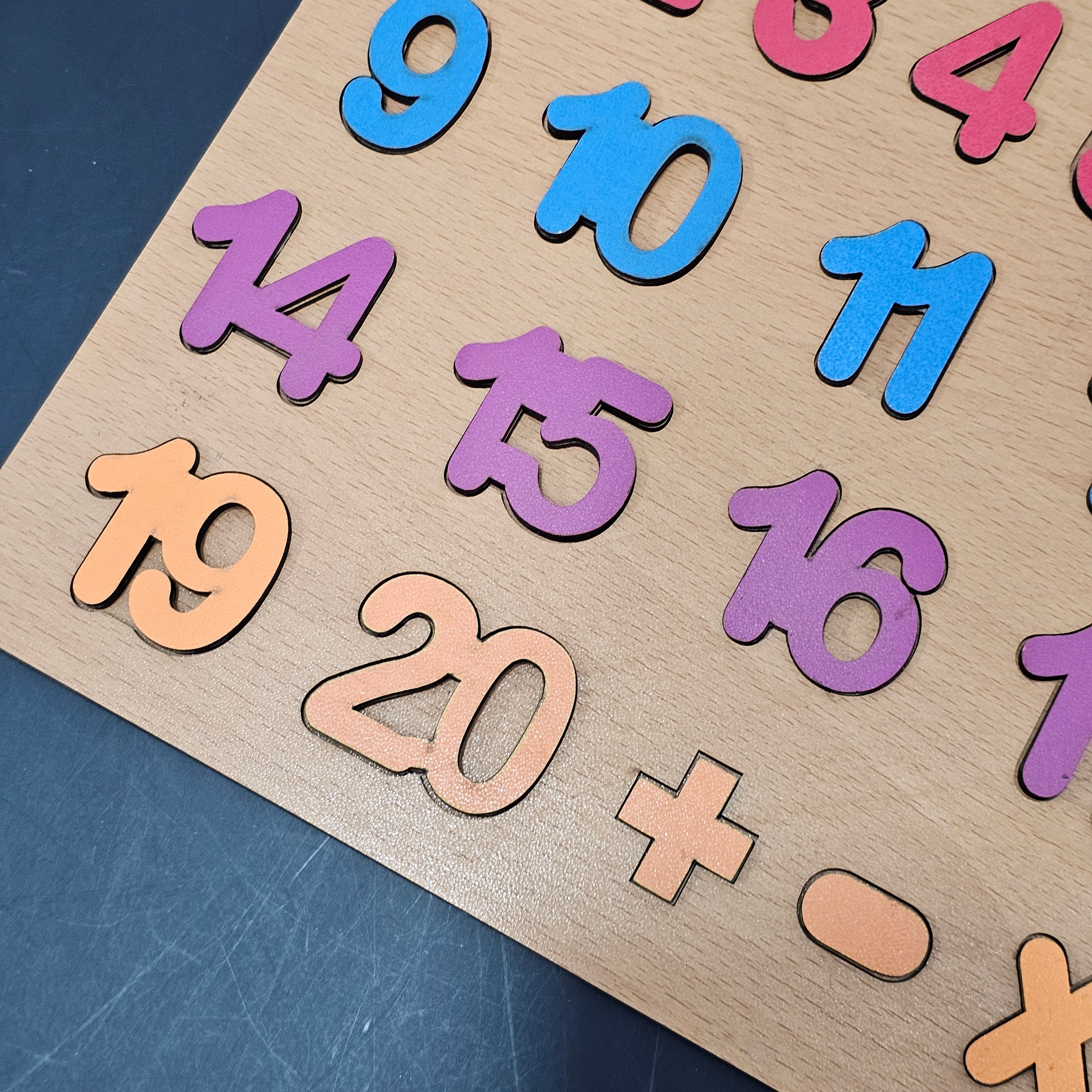 Tabla de conteo de madera – Juguete de aprendizaje de matemáticas Montessori | Bacha Toys