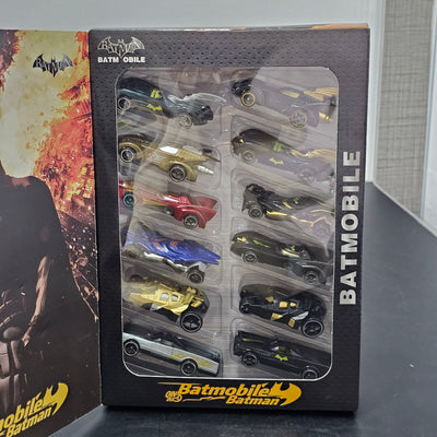 Set de coches de Batman de metal fundido a presión – 12 piezas | Colección de coches de juguete de superhéroes para niños | Bacha Toys