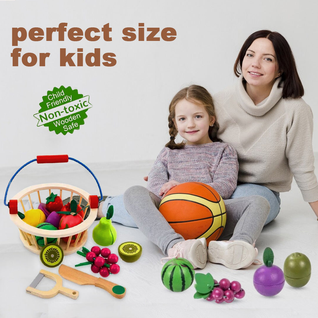 Juego de frutas magnéticas para cortar de 12 piezas