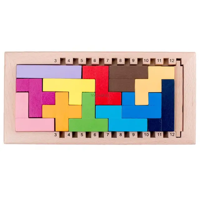 Fidtoy Wooden Tetris Puzzle for Kids