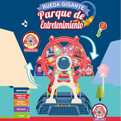 Grande Roue – Coffret de Jeu Parc d'Attractions avec Musique et Lumières - Bacha Toys