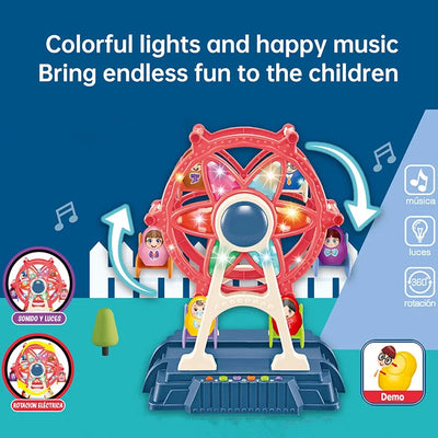 Grande Roue – Coffret de Jeu Parc d'Attractions avec Musique et Lumières - Bacha Toys