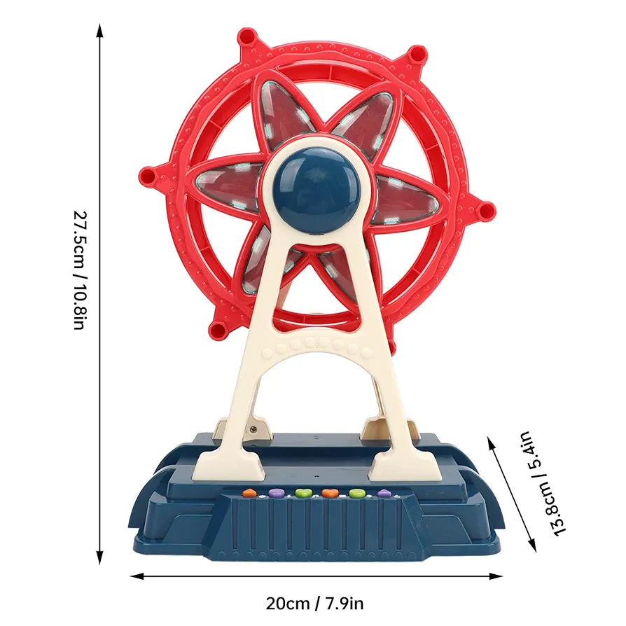 Rueda de la Fortuna – Playset Parque de Diversiones con Música y Luces - Bacha Toys