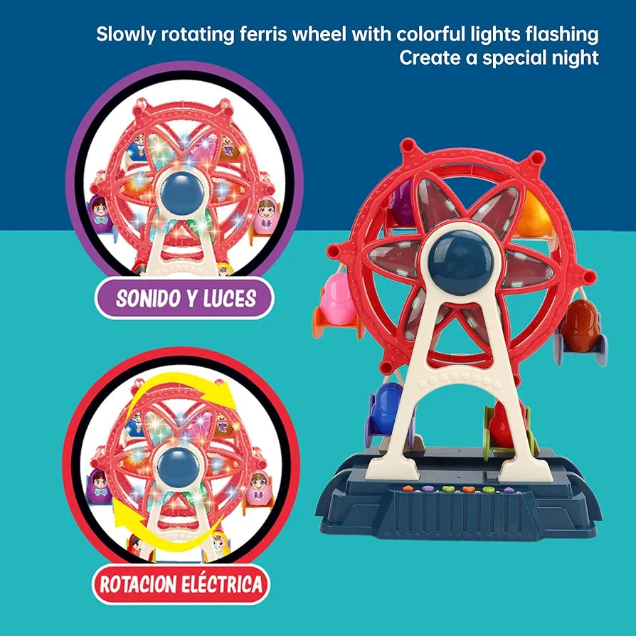 Grande Roue – Coffret de Jeu Parc d'Attractions avec Musique et Lumières - Bacha Toys