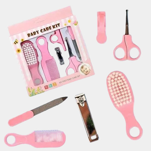 Kit de cuidado del bebé – Peine, cortauñas con funda, tijeras de bebé y lima de uñas | Bacha Toys