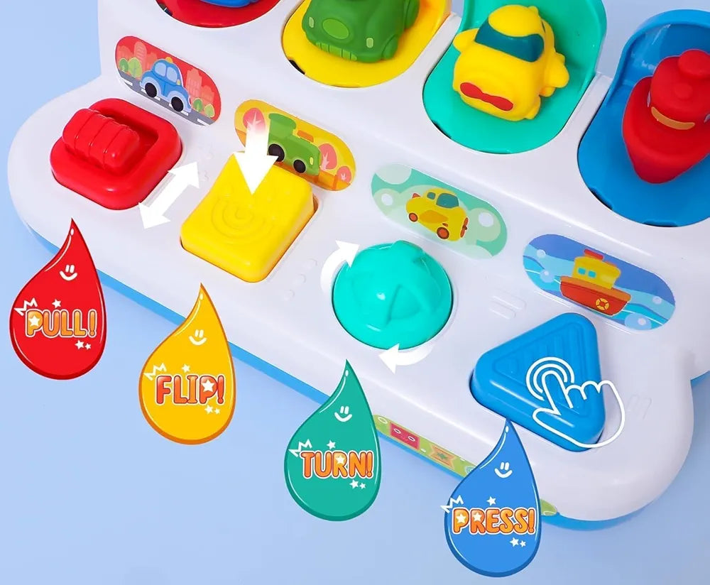 Pop-Up Vehicles – Early Education Toy for Happy Learning & Imaginative Play | Bacha Toys