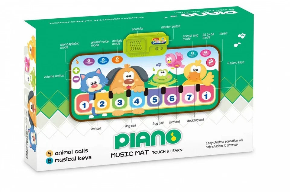 Tapis de Musique Fidtoy Piano – Tapis de Jeu Musical Pliable pour Enfants