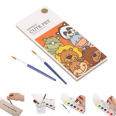 Painting Bookmark Set – Creative Watercolor Fun for Kids – Forest Animals, Princess, Happy Elf, Cute Pet
