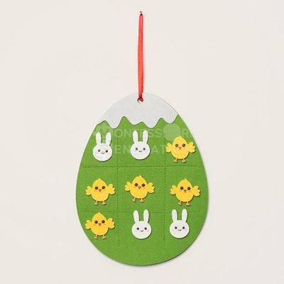 Fidtoy Felt Bunny Wall Activity Toy for Kids 1+ Easter Decor