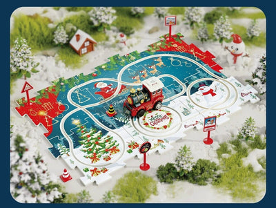 DIY Xmas Train Track™ - Construye tu propio paraíso navideño - Rompecabezas de Tren Navideño