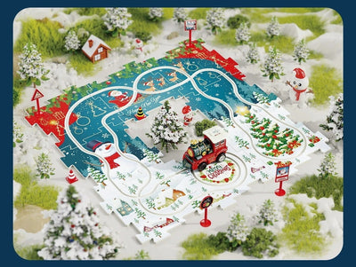 DIY Xmas Train Track™ - Construye tu propio paraíso navideño - Rompecabezas de Tren Navideño