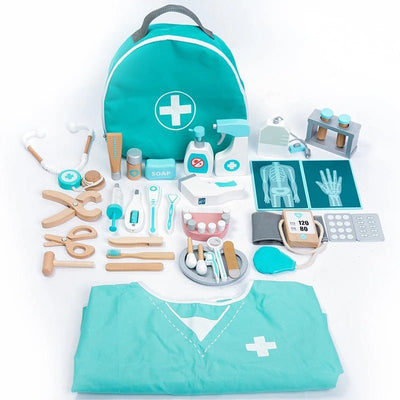 Juego de médico de lujo de madera