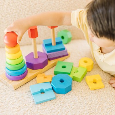 Apilador geométrico de madera (Melissa & Doug)