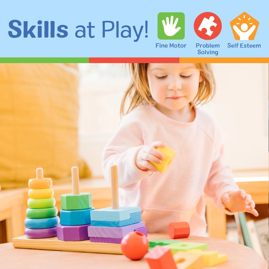 Apilador geométrico de madera (Melissa & Doug)